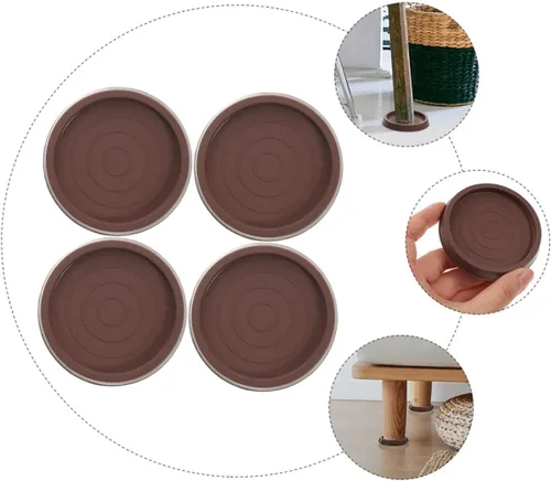 Miniatura 4 de STOBOK Almohadillas protectoras para patas de muebles, protectores de pies de silla, cubiertas de patas de piso de madera dura, tapas de pies