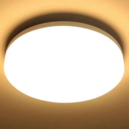 Miniatura 12 de Lepro - Lámpara de techo LED de montaje empotrado de 8.7 pulgadas para baño, resistente al agua, luz blanca diurna de 5000 K, 1500 lm, 15 vatios