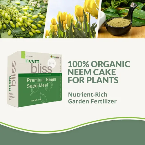 Miniatura 2 de Meal de semillas de neem (5 libras) - Torta de neem orgánica para plantas - Fertilizante OMRI listado para plantas, vegetales, céspedes y jardinería