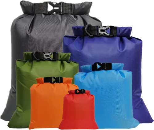 Miniatura 12 de LIXADA Bolsas secas impermeables, paquete de 3/5/6 unidades Ultimate Dry Sack – 3L+5L+8L ligeras, sacos secos al aire libre para kayak, camping