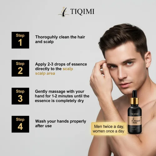 Miniatura 6 de Tratamiento de crecimiento del cabello de minoxidil al 5% para mujeres y hombres, espuma clínicamente probada con biotina y aceite de romero para un