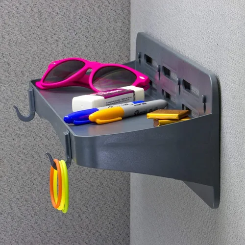 Miniatura 4 de Officemate Verticalmate - Bandeja para cubículos, 5.5 x 3 x 3.375 pulgadas, carbón (29062)