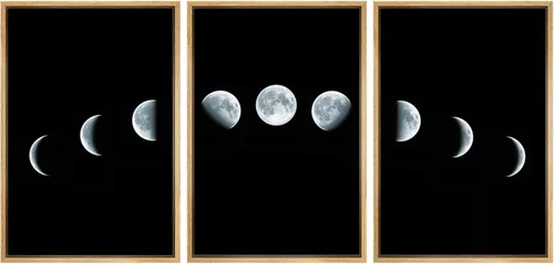 Miniatura 67 de wall26 Lienzo enmarcado para pared, juego de arte de noche estrellada sobre montañas, cielo nocturno tranquilo, naturaleza, desierto, fotografía