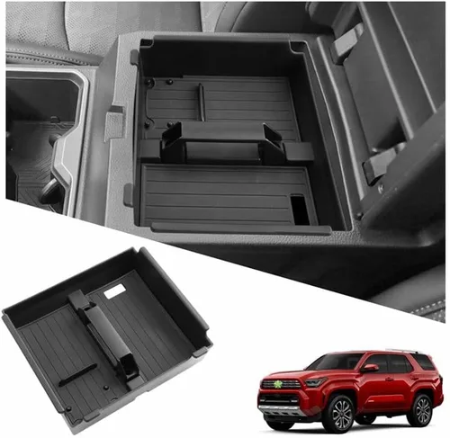 Miniatura 9 de Ruiya Organizador de consola central CX50 2023-2025 2026 para Mazda CX50 2026, accesorios de material ABS, apoyabrazos, bandeja de guantes