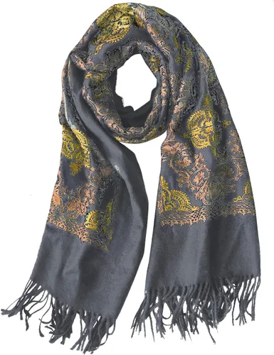 Miniatura 35 de Urban CoCo Chal Bordado con Borlas de Tamaño Grande para Mujer, Bufanda de Mujer