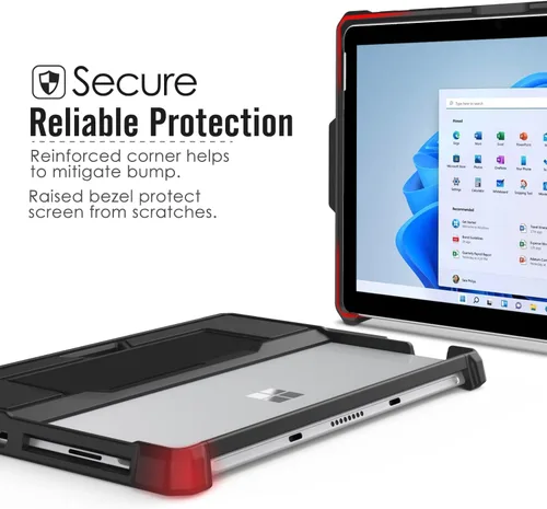 Miniatura 3 de MoKo Funda compatible con Microsoft Surface Go 4 / Surface Go 3 / Surface Go 2 / Surface Go Funda protectora todo en uno con soporte para bolígrafo