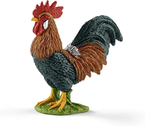 Miniatura 10 de Schleich Farm World - Juego de 7 piezas de animales de granja con juguetes de perro, gato, cerdo, cabra, gallo, caballo bebé y vaca - Figuras
