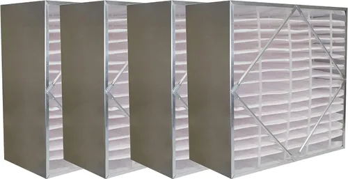 Filterbuy Filtro de aire MERV 13 de 24 x 24 x 12 sin cabezal (paquete de 4), filtros de caja de celda rígida de repuesto para HVAC (tamaño real: