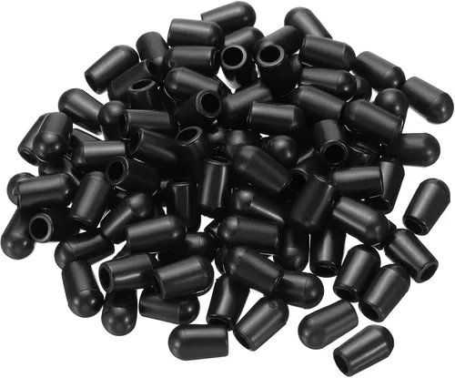 Miniatura 10 de PATIKIL Pies de estante para fregadero de cocina, paquete de 100 pies de diámetro interior de 0.197 in x 0.315 in de diámetro exterior, patas Claro