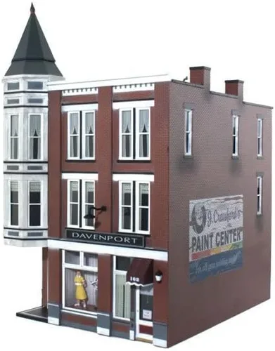 Miniatura 4 de Woodland Scenics BR5847 O Davenport Estructura de grandes almacenes construidos y listos