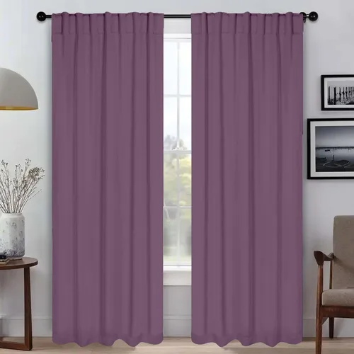 Miniatura 25 de BLUENILEMILLS Paneles de cortinas opacas para oscurecer la habitación con bolsillo para barra/pestañas traseras, cortinas perfectas para ventanas
