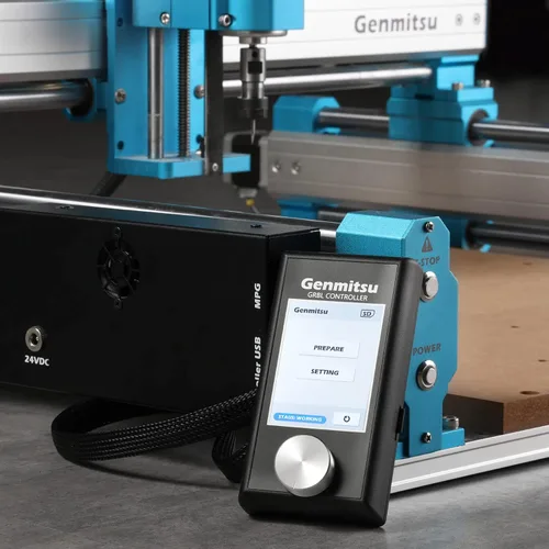 Miniatura 5 de Genmitsu Módulo de control sin conexión de la máquina de enrutador CNC, diseño de dial para control sin conexión y de 4 ejes Genmitsu 4040-PRO, 4040