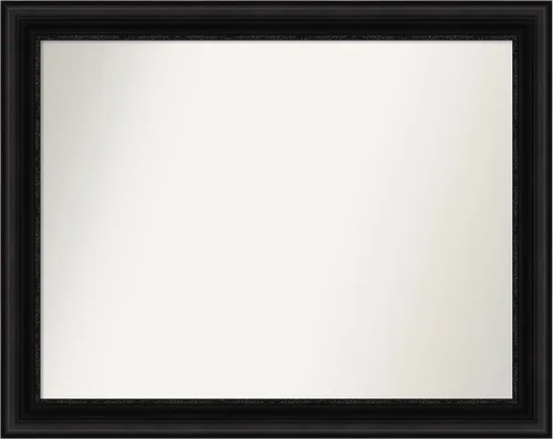 Miniatura 500 de Amanti Art Espejo personalizado, espejo de baño negro puente, espejo de pared o espejo de tocador de baño sobre el fregadero (26 x 26 pulgadas)