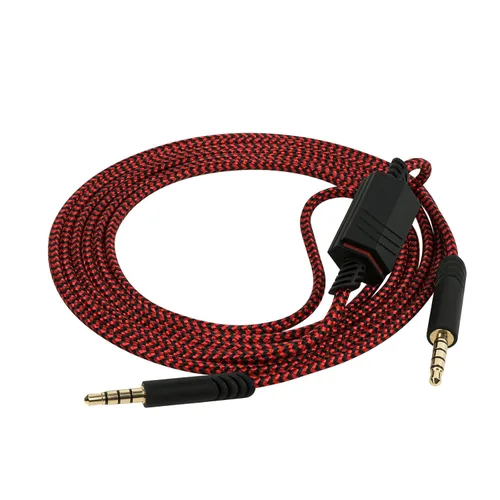 Miniatura 2 de GEEKRIA Cable de audio para juegos compatible con Astro A40 tr, A40, A30, A10 Gen 2, cable estéreo auxiliar de repuesto de 0.138 in con control