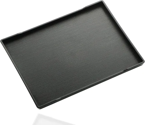 Miniatura 29 de Mini bandeja negra pequeña (8 x 4 pulgadas) para encimera de cocina, baño para artículos de tocador, accesorio de café, bar, condimentos