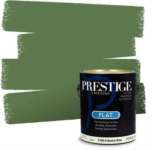 Miniatura 170 de PRESTIGE Pintura exterior e imprimación en uno, aloe, plano, 1 galón