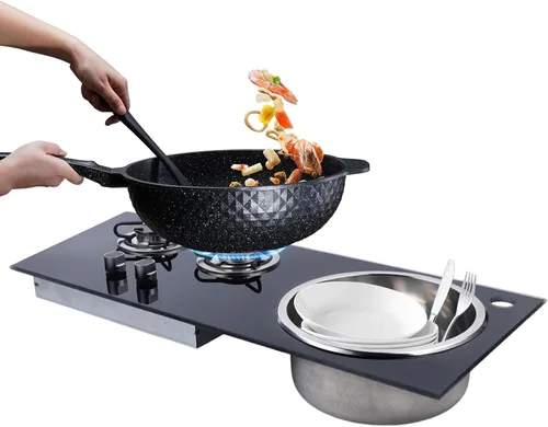 Miniatura 9 de Estufa de gas para autocaravana, quemador de vidrio templado, estufa de gas GLP para barco, caravana, caravana, cámper, estufa de gas de varios