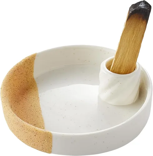 Miniatura 10 de Soporte de incienso de cerámica, soporte de Palo Santo y salvia, quemador de incienso de varillas verticales, atrapacenizas de incienso Inscents