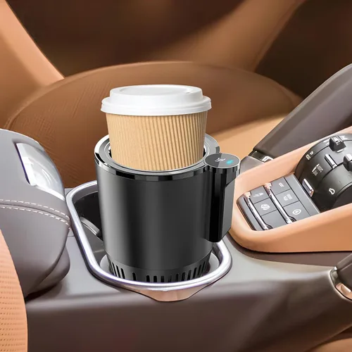 Miniatura 7 de Enfriador y calentador inteligente 2 en 1 para vasos de automóvil, taza inteligente para automóvil con pantalla LED de temperatura y control táctil