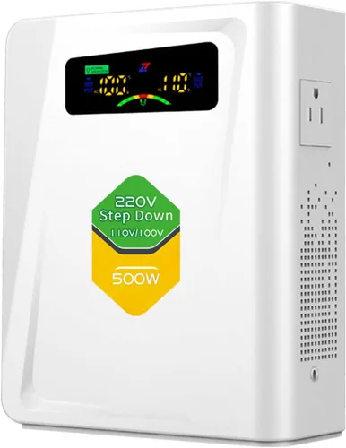 Miniatura 8 de Transformador de 220 V a 110 V de 1000 W, convertidor de voltaje de energía sin ruido, con diez funciones de protección, adecuado para máquinas