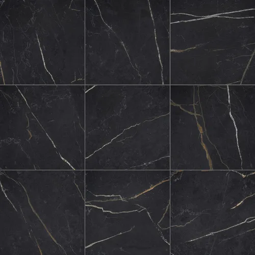 Miniatura 48 de Daltile Perpetuo - Moldura redondeada de porcelana con aspecto de mármol de porcelana de 3 x 24 pulgadas en gris eterno pulido (se vende por pieza)