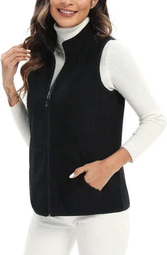 Miniatura 3 de Xeoxarel Chaleco de forro polar para mujer con 6 bolsillos (XS-2XL)