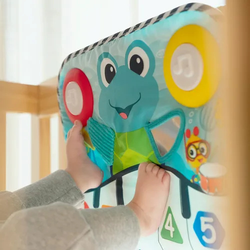 Miniatura 13 de Baby Einstein Ocean Explorers Neptune's Kick & Explore - Almohadilla musical para patadas y juguete para cuna, tapete para el tiempo boca abajo