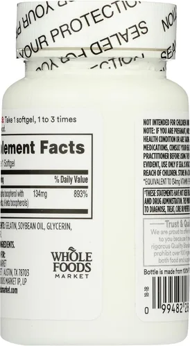 Miniatura 2 de 365 by Whole Foods Market, Vitamina E 200 UI, 120 CT