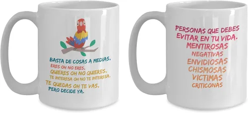Miniatura 3 de Regalo para amigos Taza de cafe para hermana Perfecto regalo para graduados, profesionales y estudiantes Vaso con afirmaciones positivas