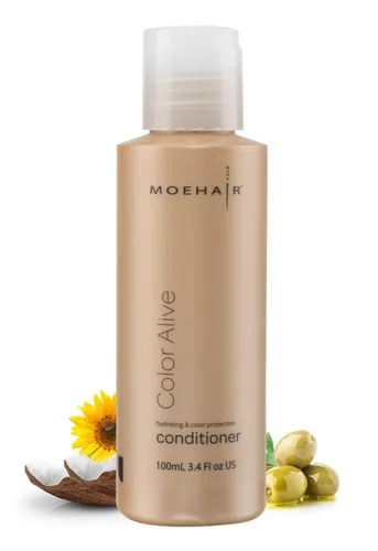 MOEHAIR Acondicionador Travel Color Alive | Acondicionador seguro para el color | Hidrata y añade humedad | Previene la decoloración del color |