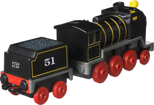 Miniatura 4 de Mattel Thomas & Friends - Tren de juguete, motor Hiro fundido a presión grande y auto de carga de la serie Classic & All Engines Go