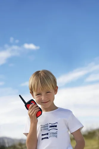 Miniatura 4 de Lexibook, Miraculous, Walkie Talkies, 656.2 ft, Set de comunicación para niños, 2 canales de comunicación, clip para cinturón, negro/rojo, TW12MI
