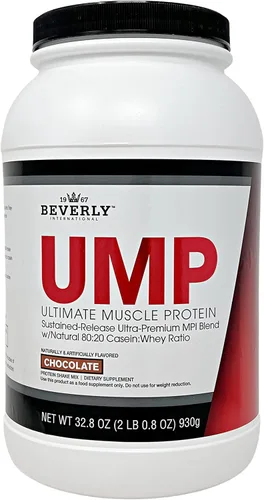 Miniatura 14 de Beverly International UMP Proteína en Polvo, Fresa. Proporción Única de Suero-Caseína Desarrolla Músculo Magro. Fácil de Digerir. Sin Hinchazón.