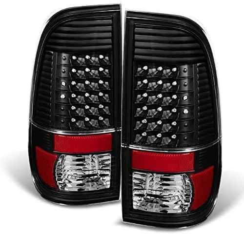 AKKON - Para negro 97-03 F150 97-99 F250 LD 99-07 Superduty luces traseras LED de repuesto izquierda + derecha