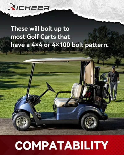 Miniatura 2 de Espaciadores de rueda 4x4 Richeer para carritos de golf EZ GO EZGO Club Car y vehículos ATV, 4 piezas, espaciadores de rueda de 1.5 pulgadas
