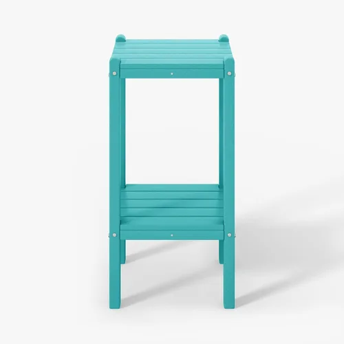 Miniatura 33 de WestinTrends Ashore - Mesa auxiliar Adirondack moderna para patio al aire libre, madera envejecida Roble (Weathered Wood)
