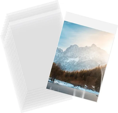 Miniatura 16 de AUEAR Paquete de 100 fundas de plástico transparente de 18 x 24 pulgadas, sin ácidos, bolsas resellables de cristal de 1.6 mil para ropa, hogar