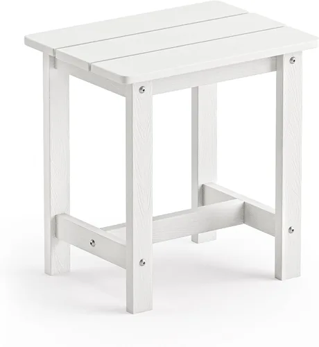 Miniatura 8 de LUE BONA - Mesa auxiliar para exteriores, mesa pequeña de exterior HDPS, mesa auxiliar Adirondack, mesa auxiliar de exterior para patio, porche