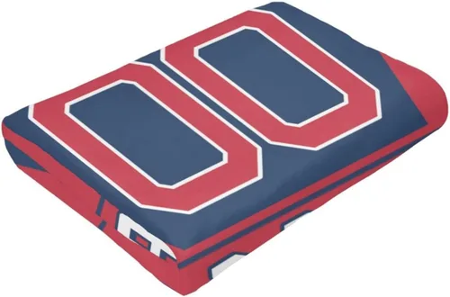 Miniatura 8 de Manta personalizada para fanáticos de la cama, regalo de béisbol, ciudad, invierno, verano, manta de forro polar con nombre y número personalizados