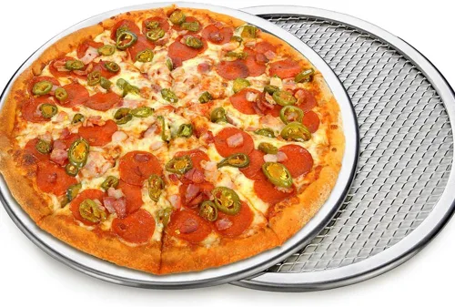 AKOAK Pantalla antiadherente de aluminio para pizza, malla de piedra para pizza, 1 paquete (8 pulgadas)