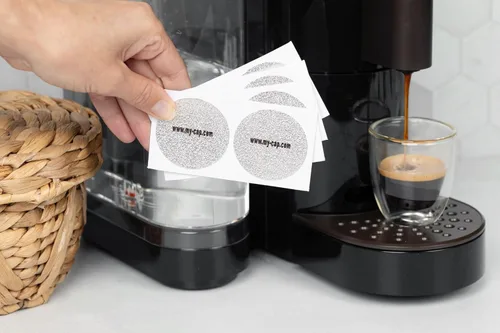 Miniatura 7 de My-Cap My-Foils Sellos de aluminio para reutilizar sus cápsulas Keurig Rivo, Verismo Starbucks, Lavazza Blue, Lavazza A Modo Mio, CBTL, y Caffitaly