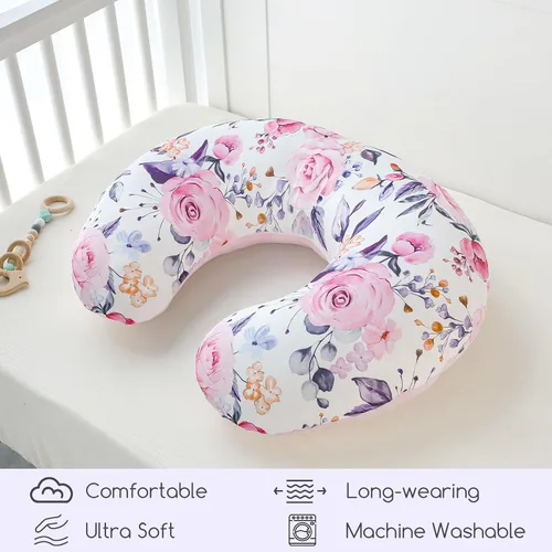 Miniatura 7 de Funda de almohada de lactancia, 1 unidad, funda de almohada de lactancia extraíble Minky para almohadas de lactancia materna, funda reversible