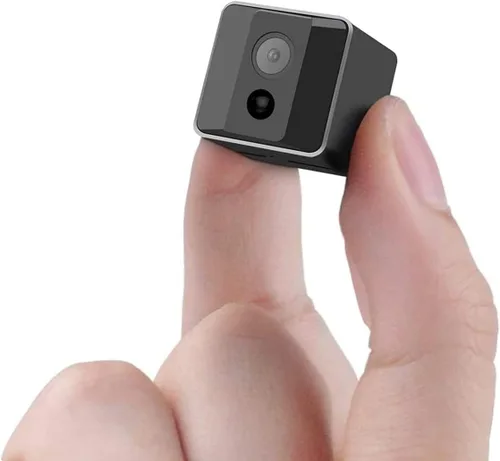 Cámara pequeña portátil HD 1080P con visión nocturna, mini cámara inalámbrica, cámaras de vigilancia para seguridad en el hogar, interior/exterior,
