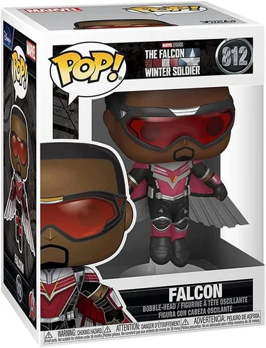 Miniatura 2 de Funko Pop! Marvel: El Halcón y el Soldado de Invierno - Figura de vinilo de Falcon (Flying) (incluye funda protectora de caja de pop)