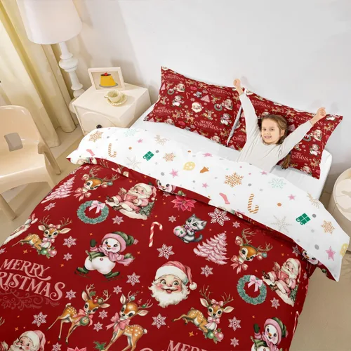 Miniatura 23 de Erosebridal Divertida funda de edredón de Halloween para niños, juego de ropa de cama de calabaza fantasma, decoración de Halloween para niños