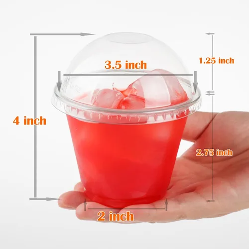 Miniatura 4 de Golden Apple, Juego de 25 vasos de color con tapas de cúpula sin agujero (azul)..