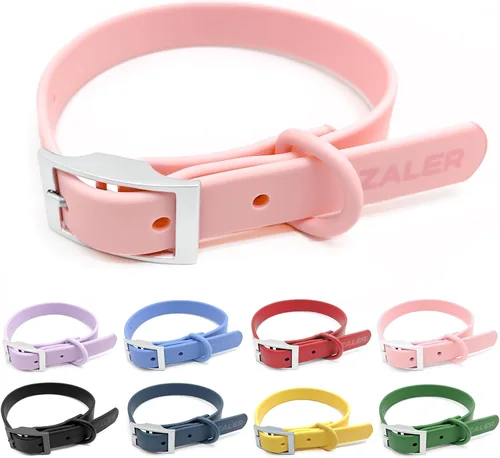 Miniatura 17 de ZALER Collar de perro impermeable, collares de perro ajustables a prueba de olores, fáciles de limpiar, collares suaves y cómodos para perros Verde