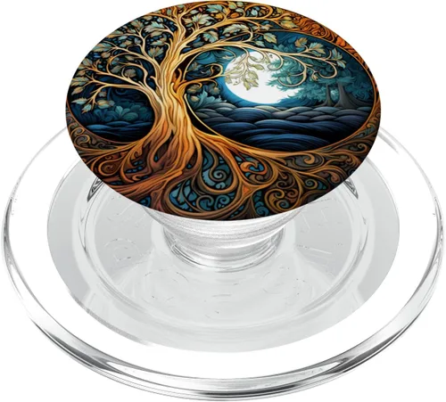 Miniatura 7 de Yin Yang Árbol de la Vida PopSockets estándar PopGrip