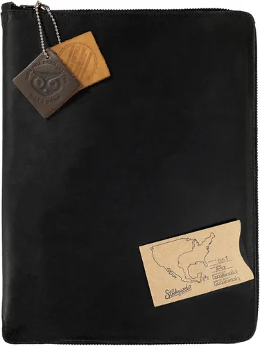 Miniatura 7 de Hide & Drink, Zippered Journal Cover for Moleskine Notebook, XL Size (7.5 x 9.75 in. Notebook NOT Included) Full Grain Leather, Handmade, Charcoal