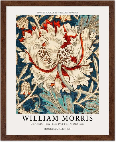 Miniatura 10 de Poster Master Póster vintage de William Morris, estampado de patrón retro de Santiago, arte de flores, arte de patrón textil, regalo para hombres
